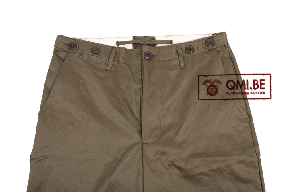QMI M43 Trousers, Field, Cotton O.D. from Hessen Antique