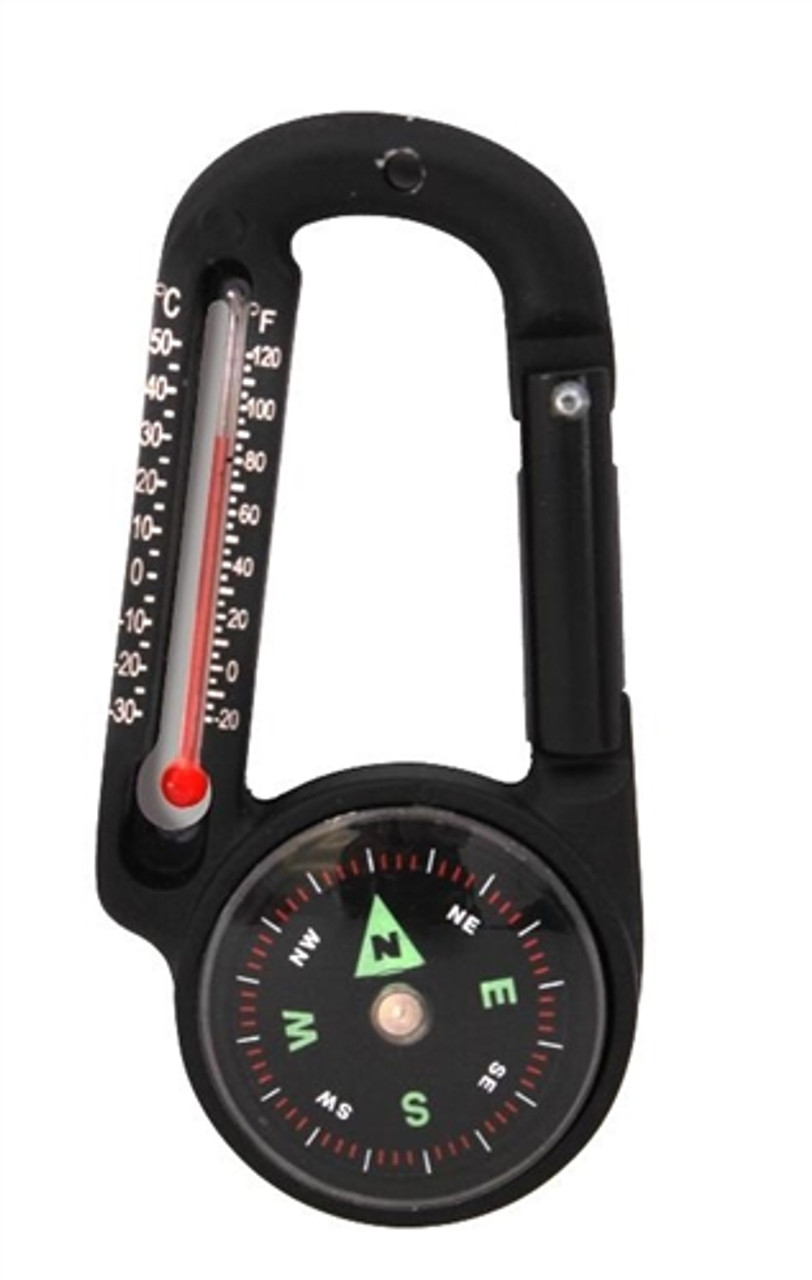 Carabiner Compass/Thermometer from Hessen Tactical