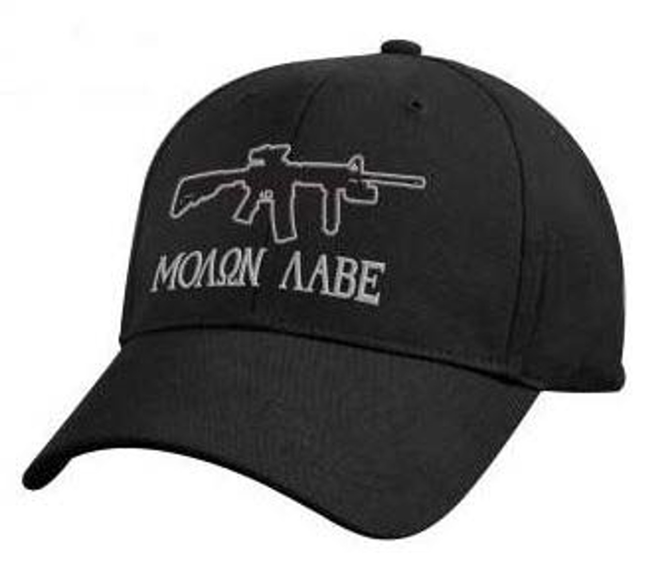 'Molon Labe' Black Deluxe Low Profile Cap from Hessen Antique