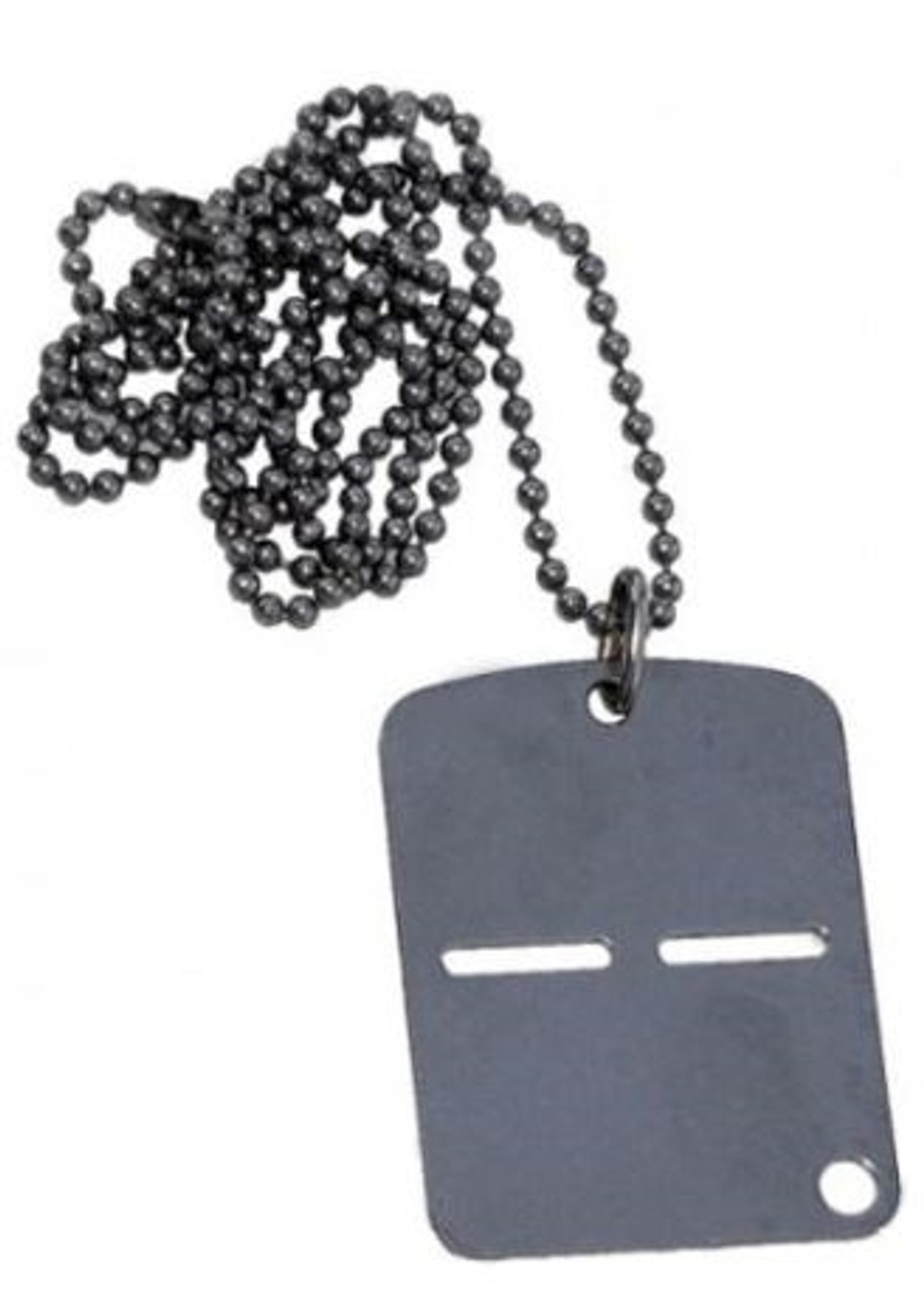 Italian Military Dog Tag With Chain from Hessen Antique