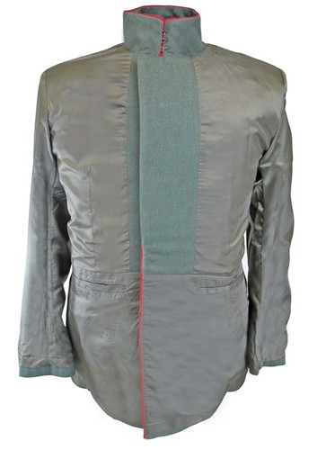 Tunique Waffenrock M07/10 Réplique – Première Guerre Mondiale En Laine Grise, Passepoil Rouge, Boutons Laiton – Costume Historique