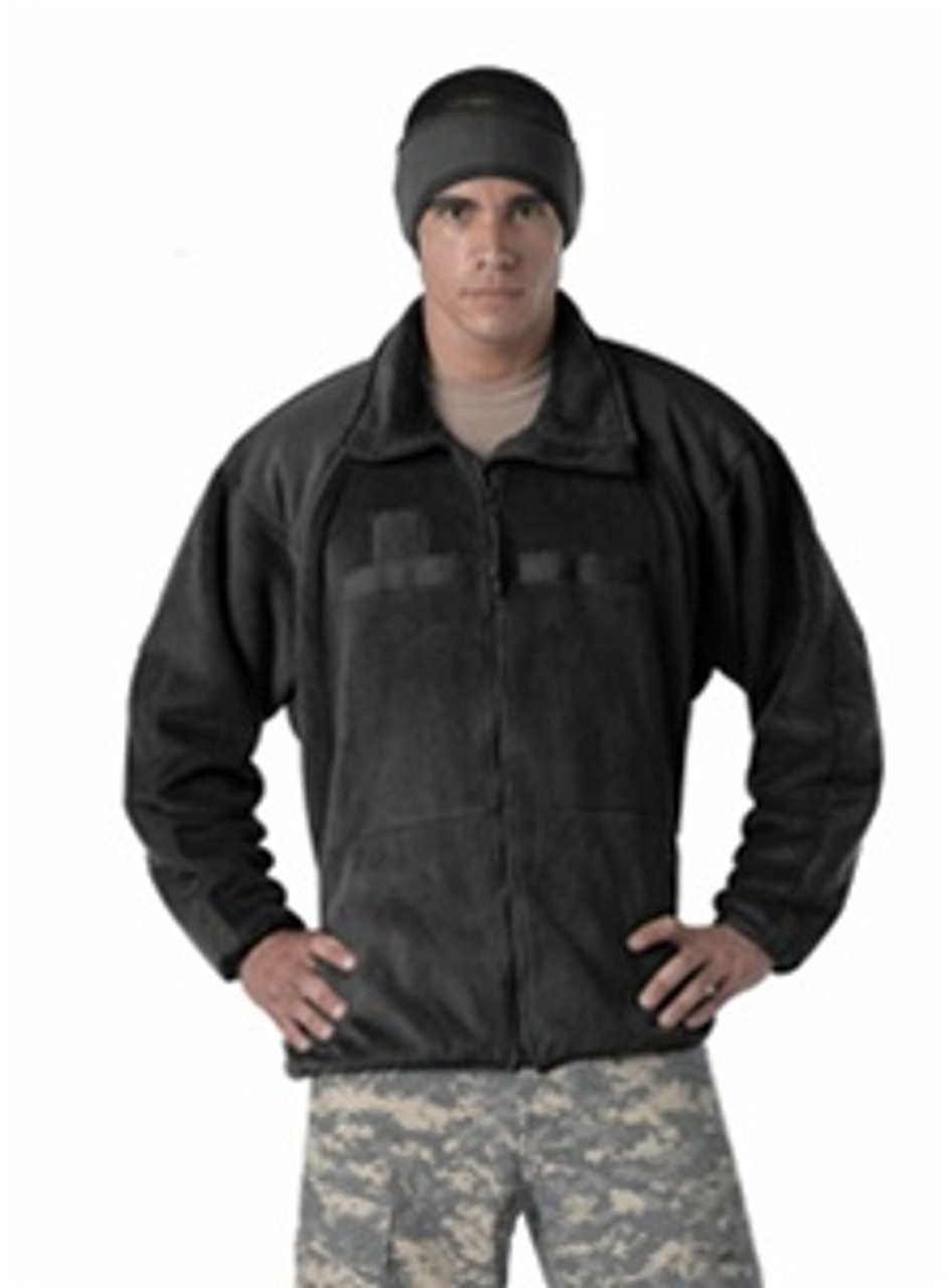 New Black Polar Fleece jacket/liner, extra warm, can be used as liner for the ECWCS parka.  Also authorized for wear as an outergarment by the Army.