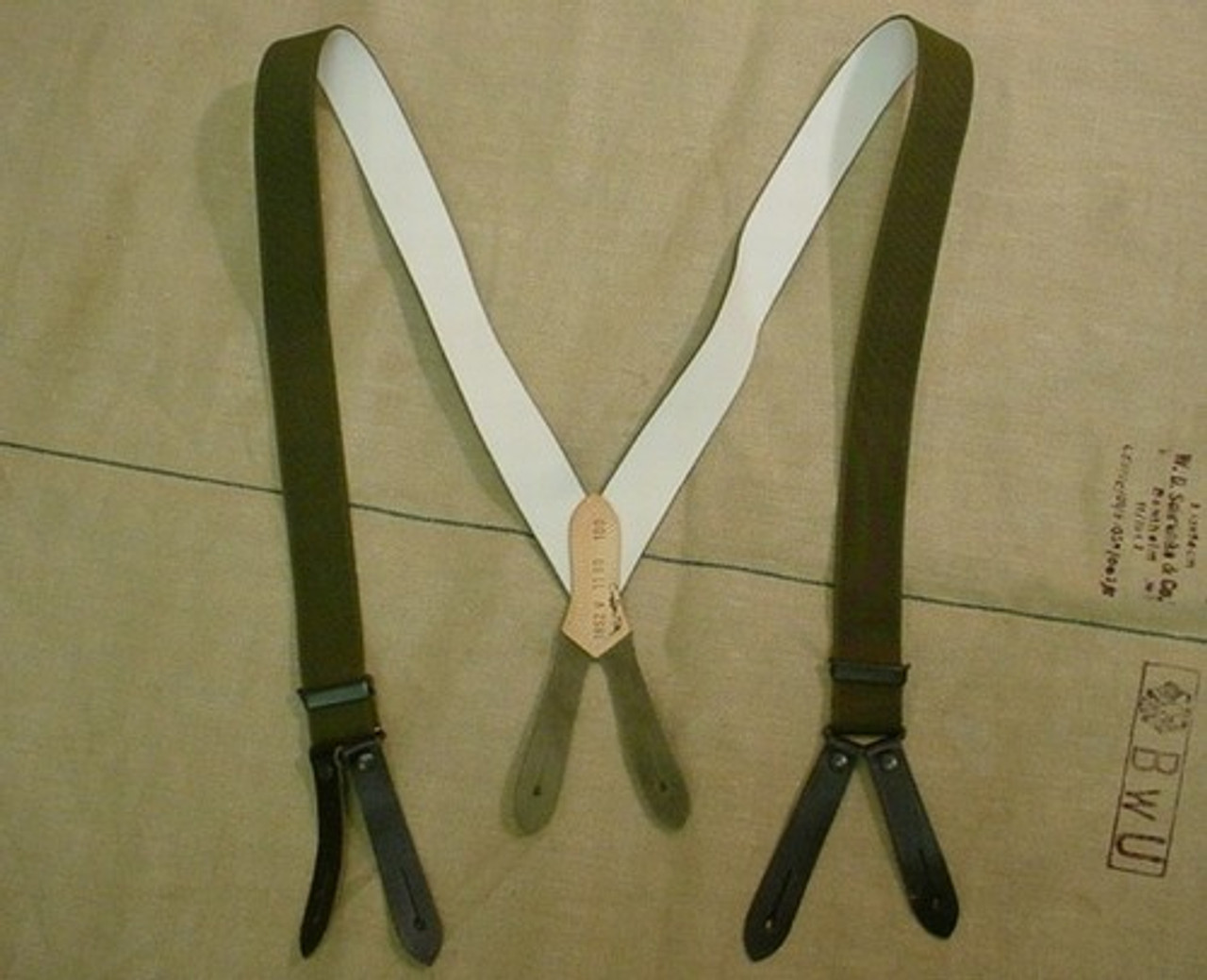German Army Trouser Suspenders from Hessen Antique