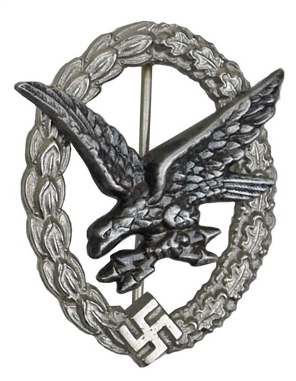 Luftwaffe Radio Operator / Air Gunner's Badge (Fliegerschützenabzeinchen für Bordfunker) from Hessen Antique