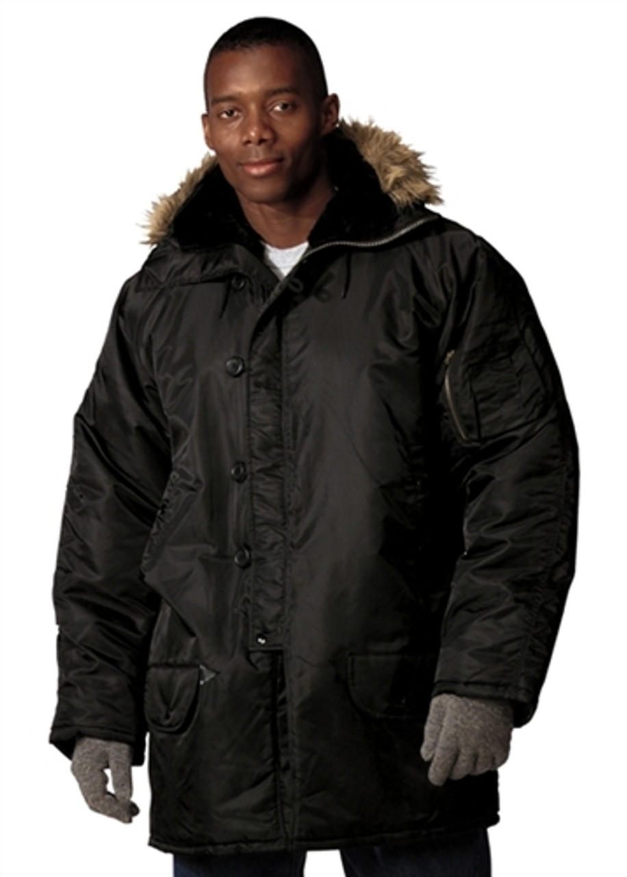 Black N-3B Snorkel Parka