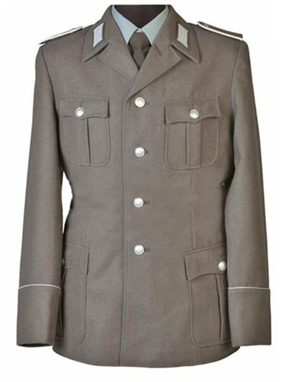 East German EM Grey Wool Service Jacket from Hessen Surplus