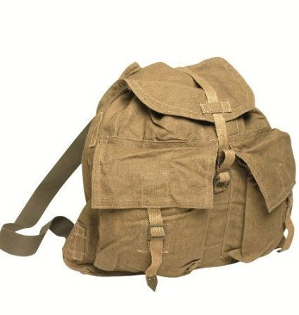 small canvas rucksack