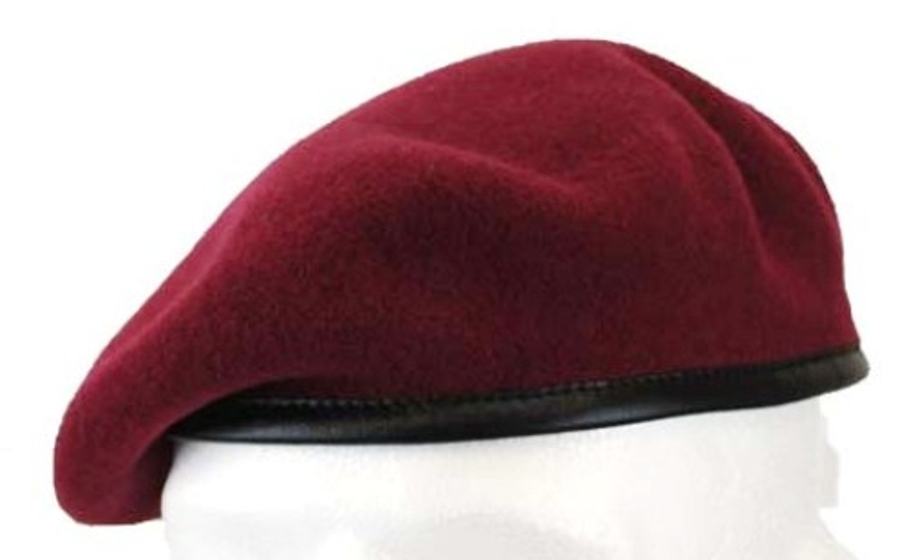 Bundeswehr Bundeswehr Maroon Beret from Hessen Antique