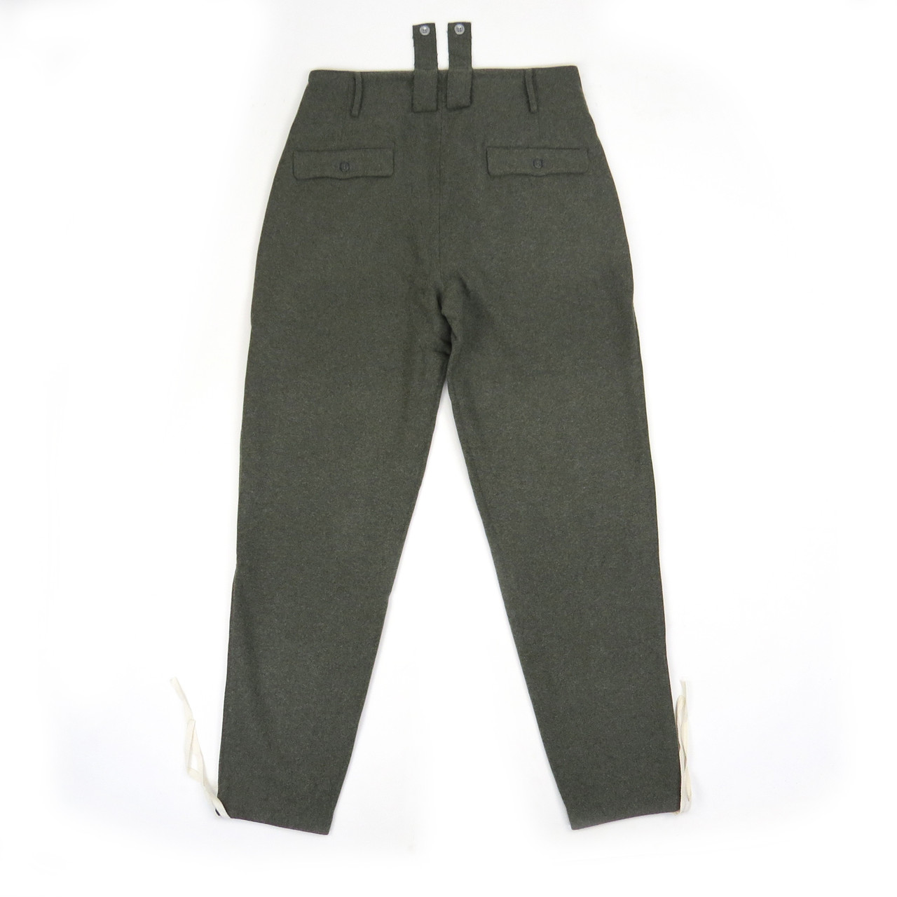 HERILL Nep denim M44 Trousers OLIVE DRAB-