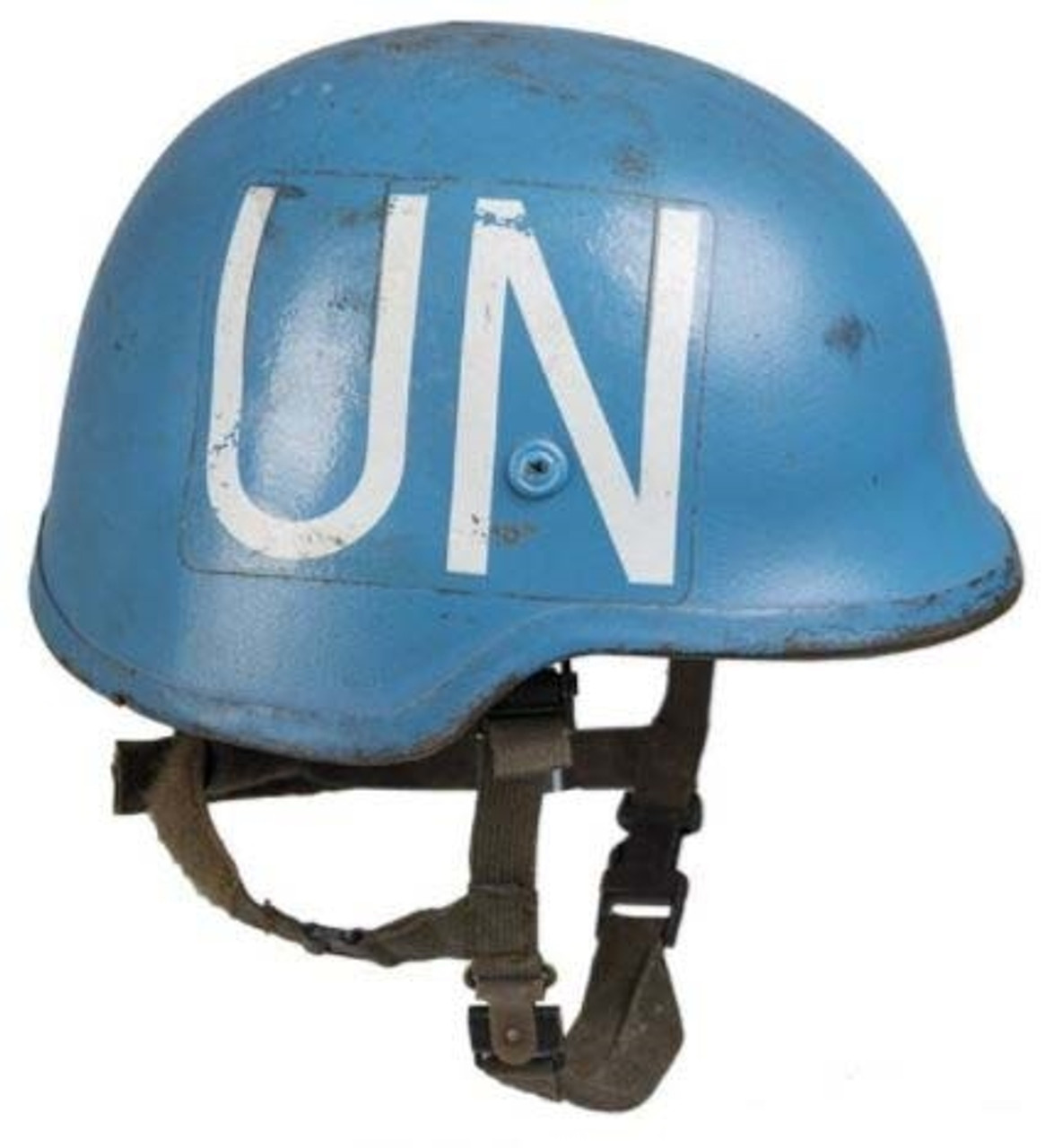 Czech UN Blue Kevlar Helmet from Hessen Antique