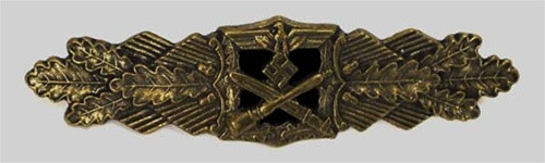 Close Combat Clasp in Bronze (Nahkampfspange) from Hessen Antique
