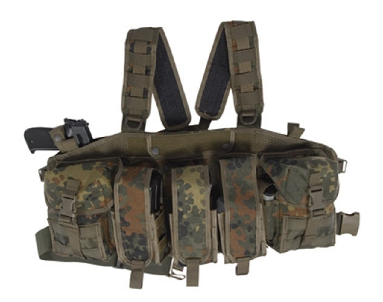 75TACTICAL CHEST RIG ALPHA - Flecktarn from Hessen Antique
