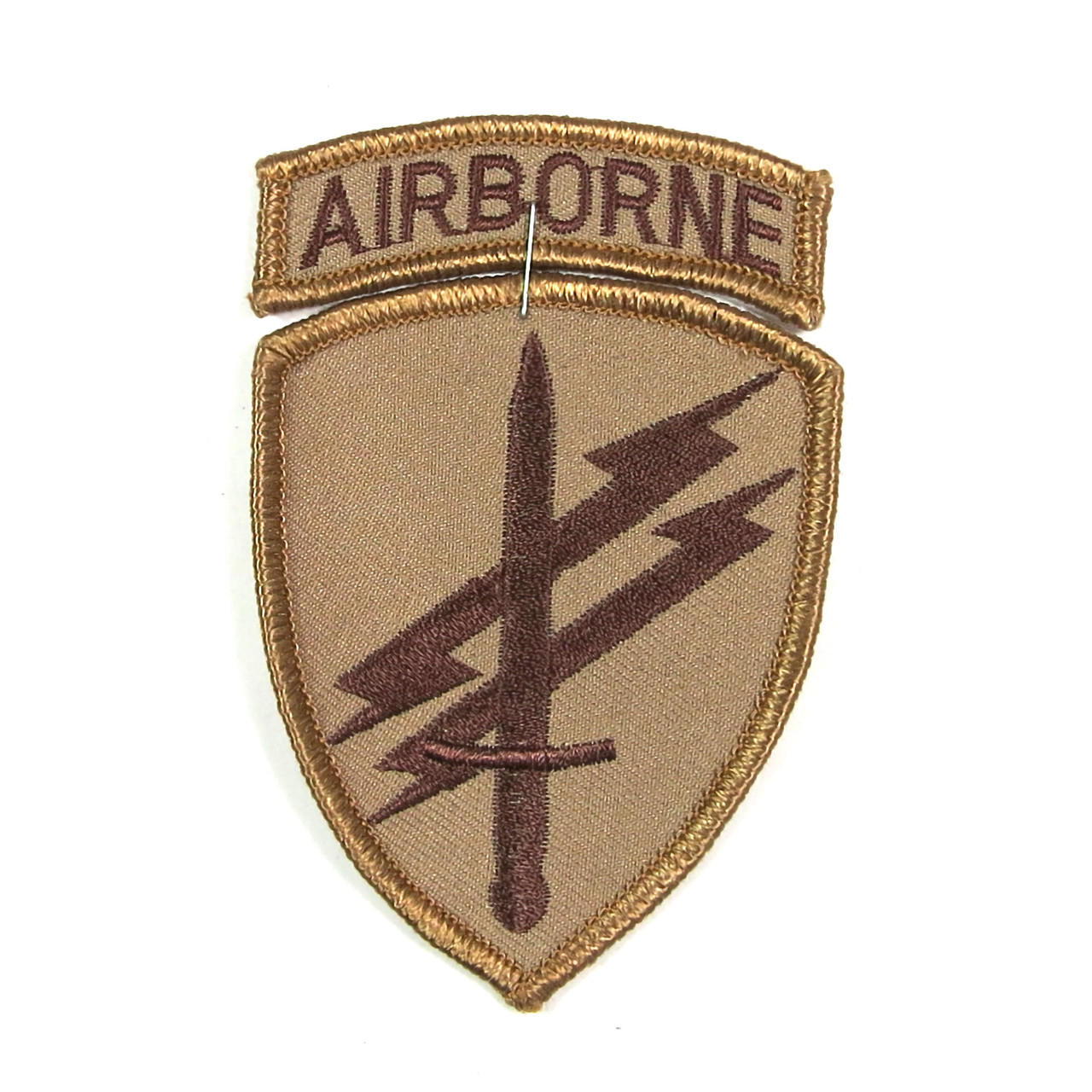 US Military Hook and Loop Patch - Special Forces - Tan