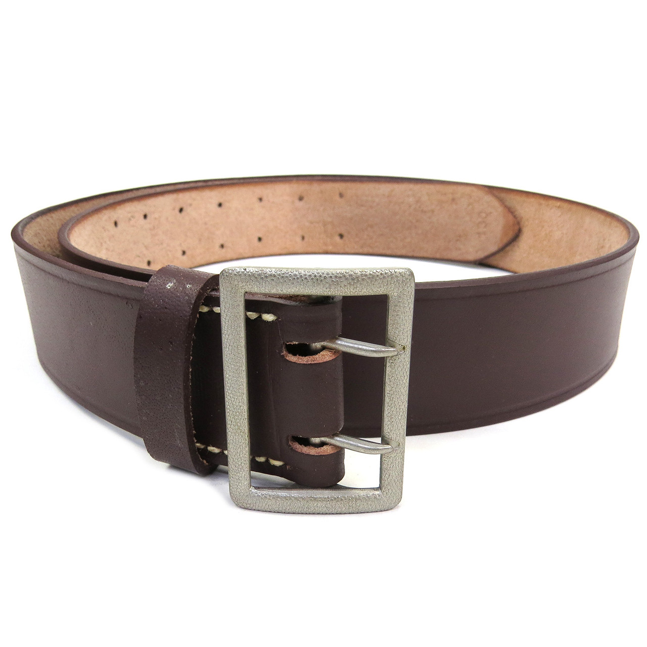 Officer's Early Style Brown Leather Belt