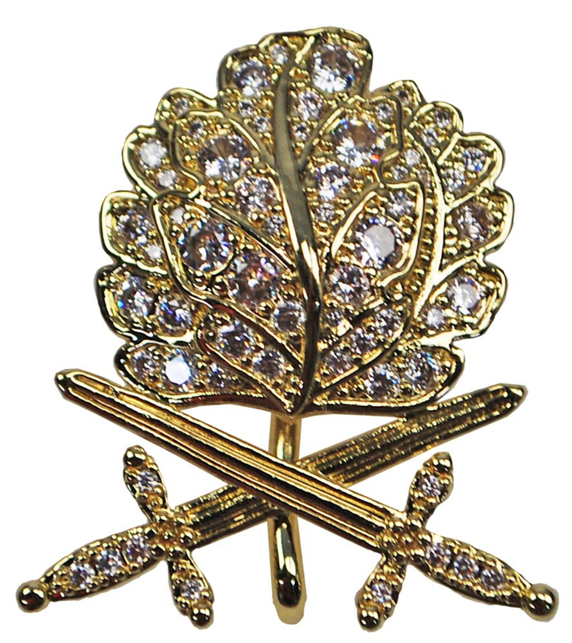 Knight's Cross Oak Leaf Cluster With Diamonds & Swords - Gold