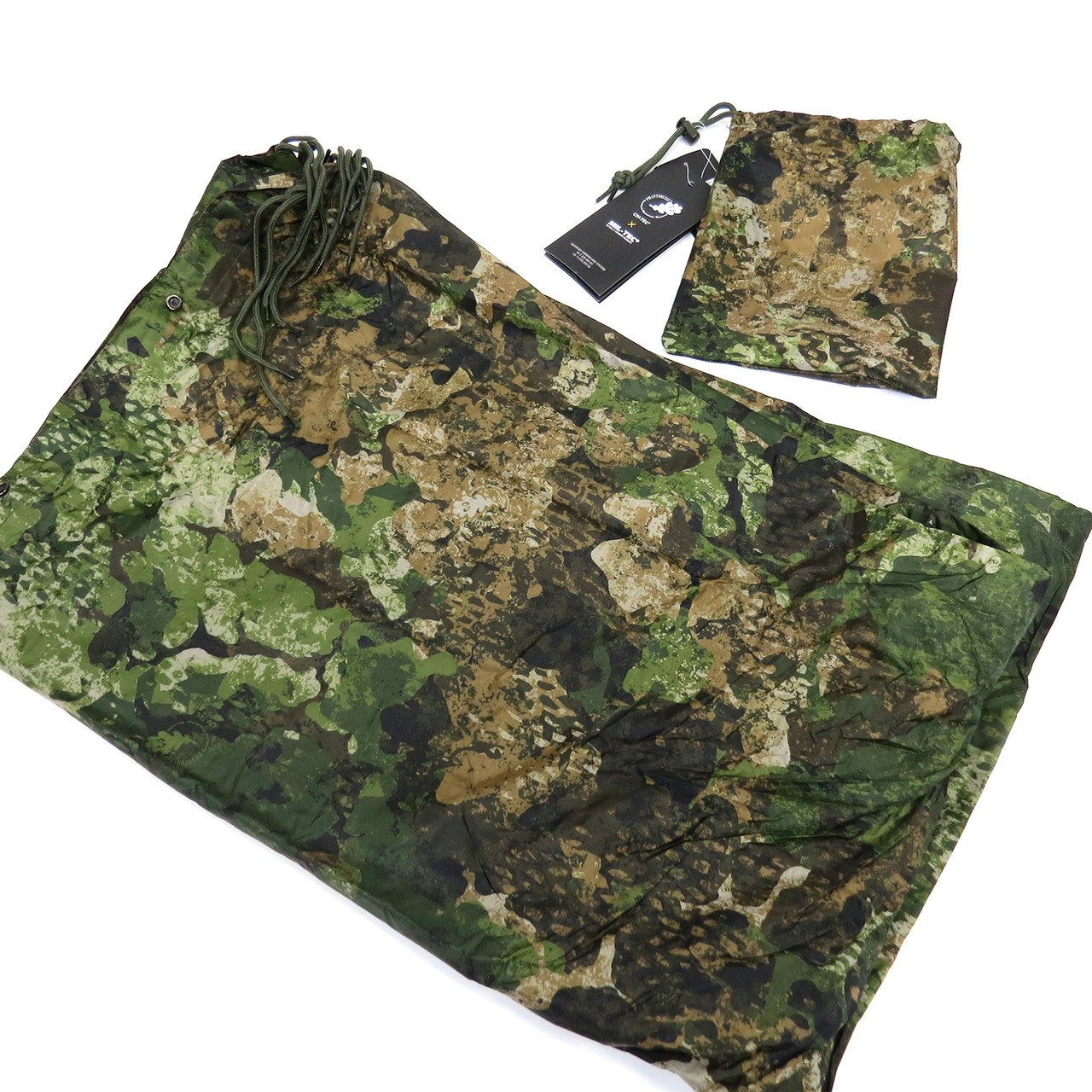 Mantello Antipioggia Poncho Mimetico Phantomleaf WASP I Z3A, Protezione Umidità, Standard NATO
