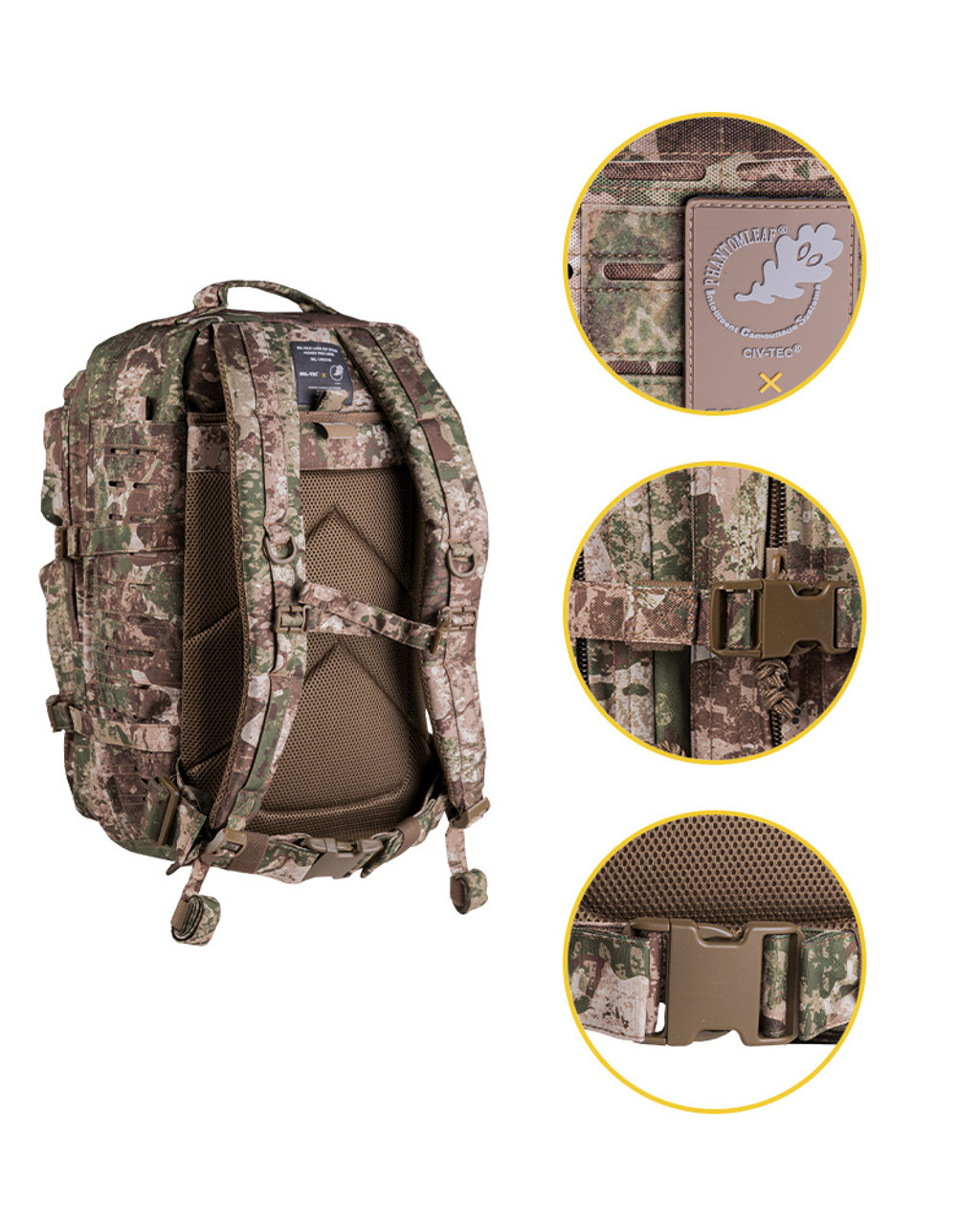 Mochila militar Assault LG Phantomleaf Wasp I Z2 36L MilTec.