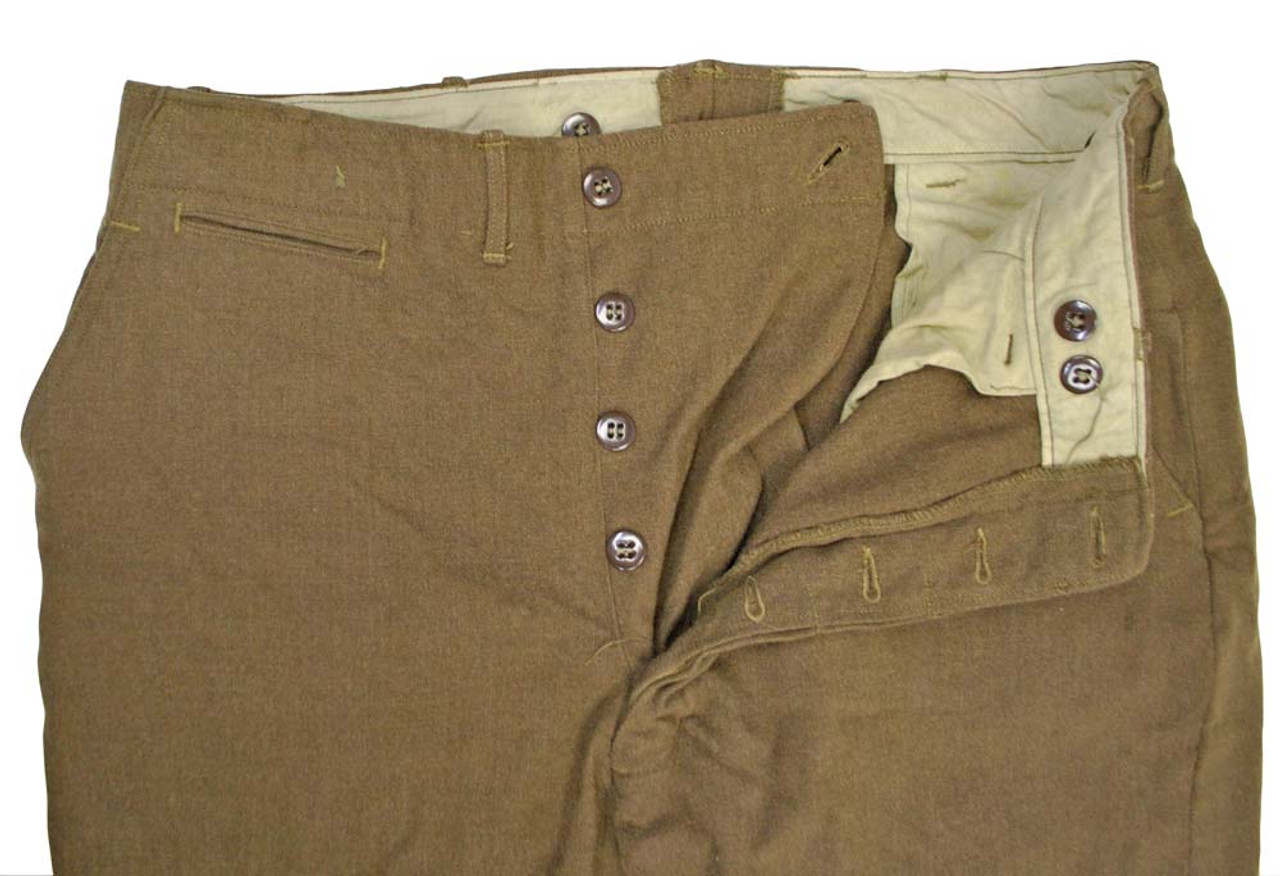 Original WWII U.S. Army Wool Field Trousers - Large Size(38 X31)