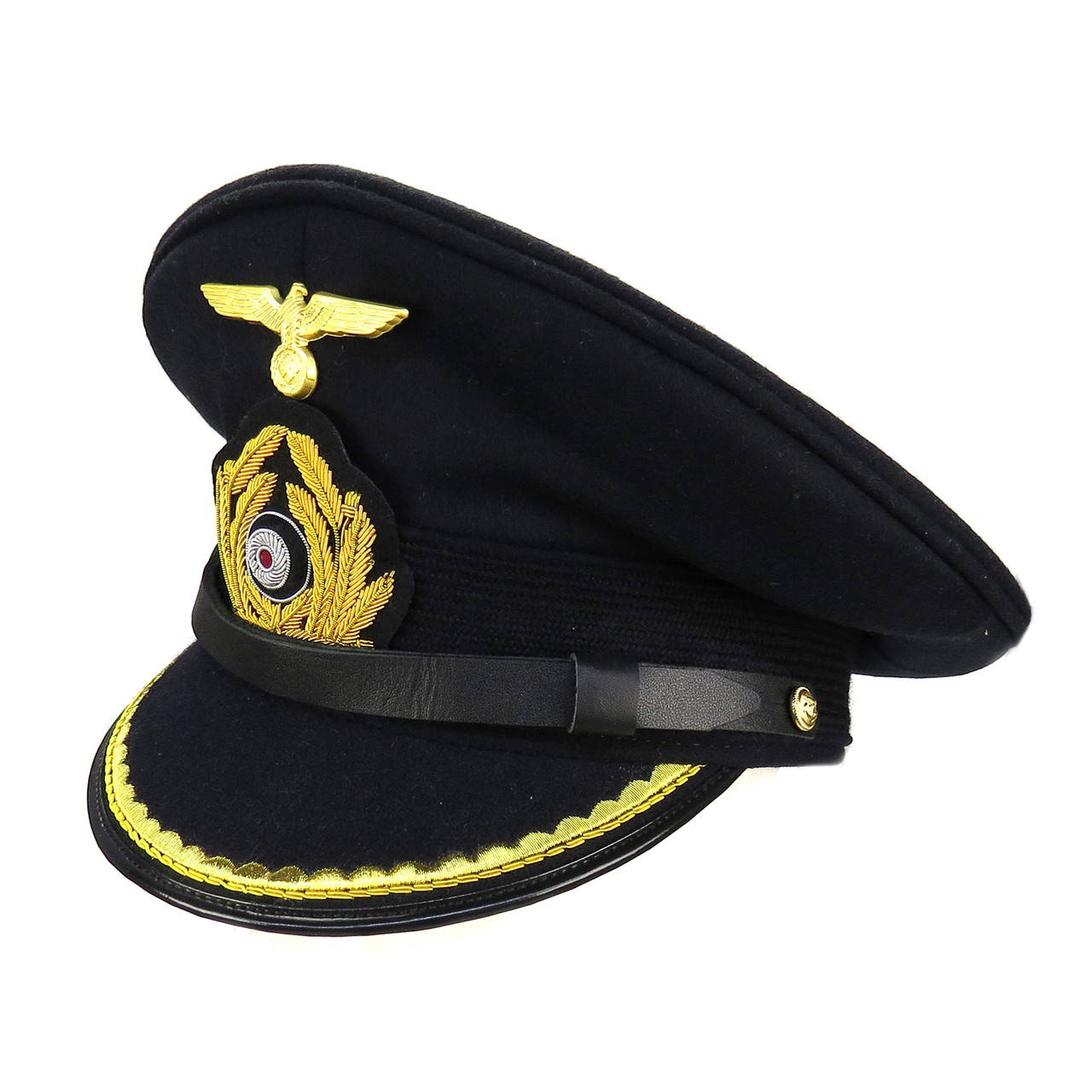 Kriegsmarine Junior Officer Blue Visor Cap (Erel) - 60
