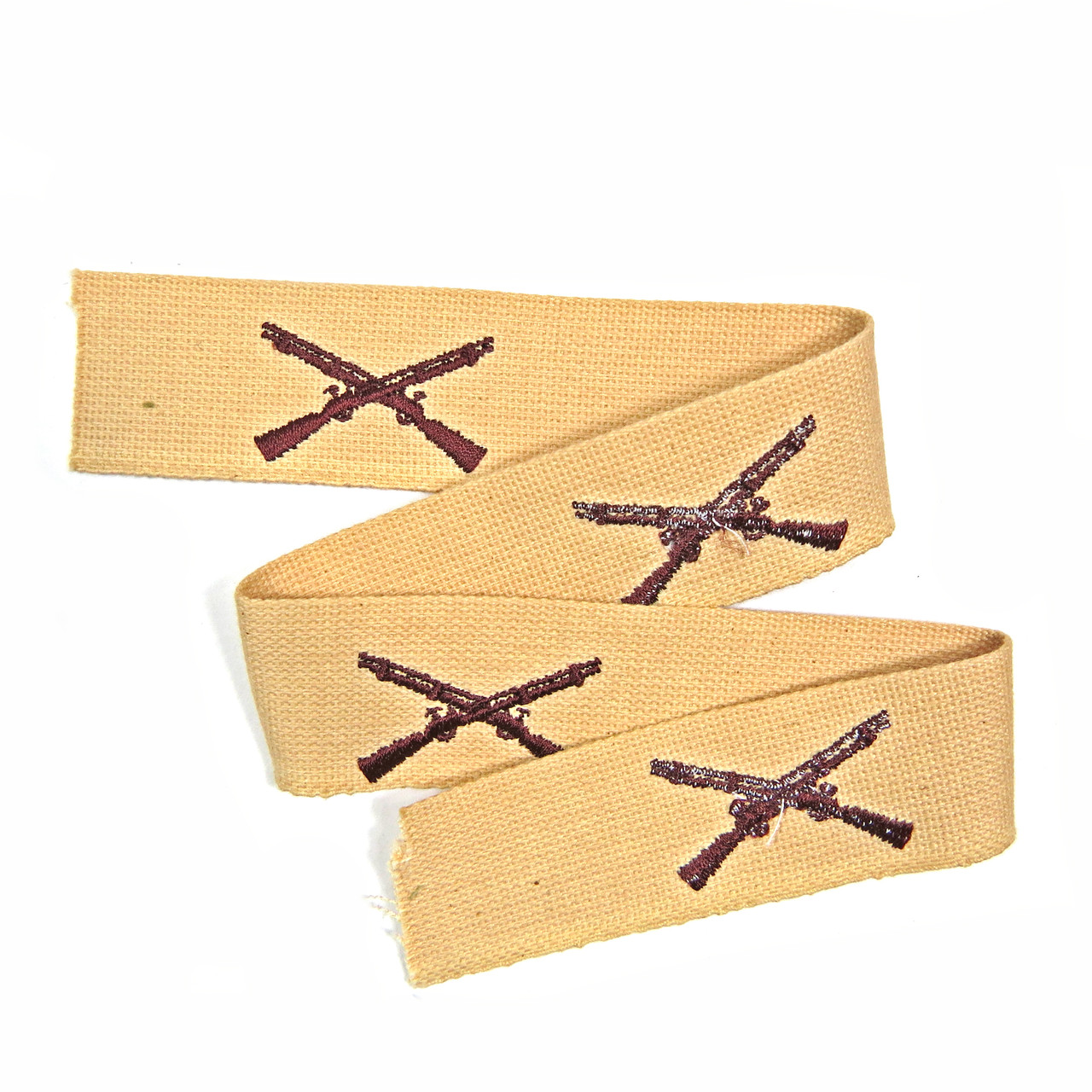Infantry Officer Sew-on Branch Insignia - Theater Made, Desert (x4)