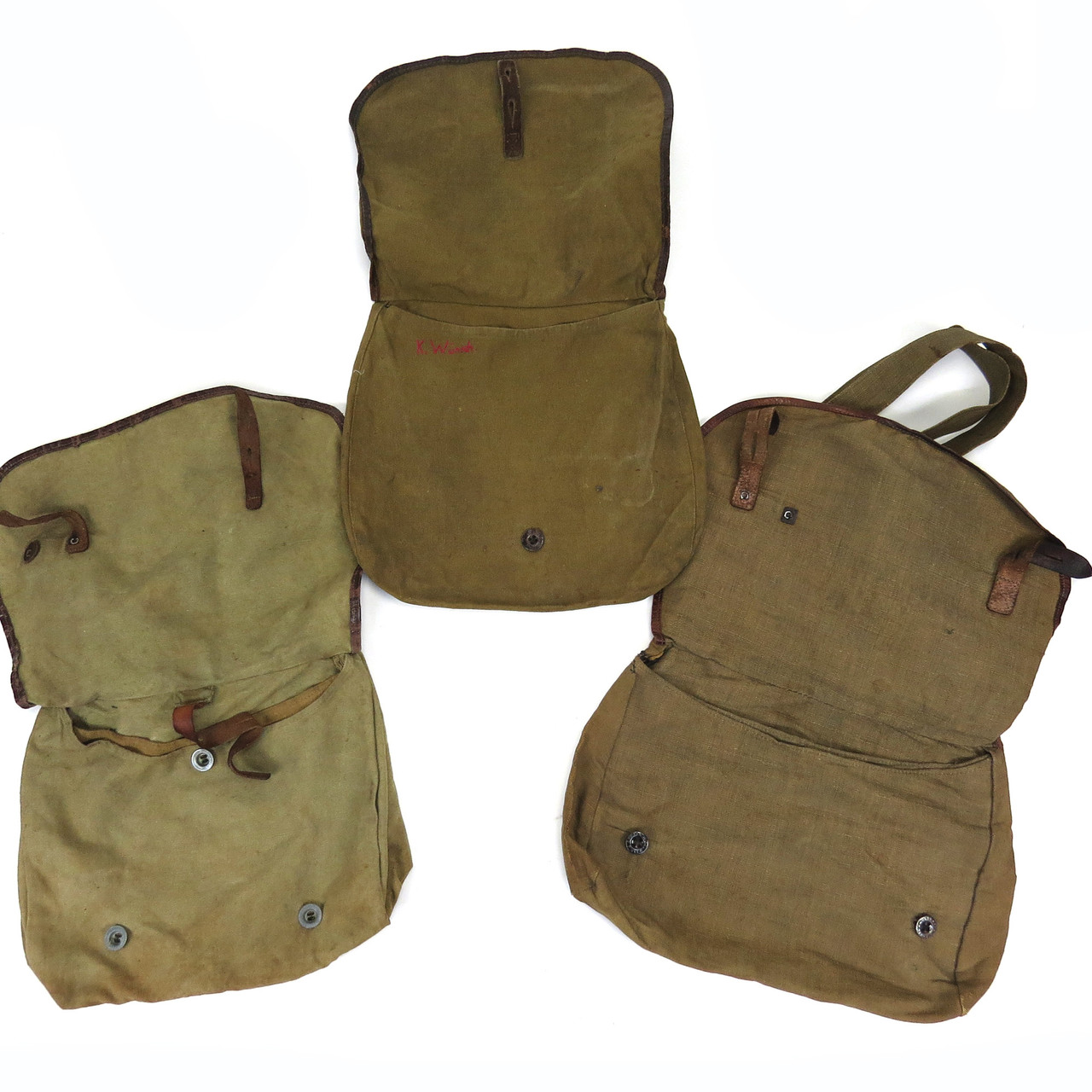 Original WWII HJ Bread Bags - set of 3