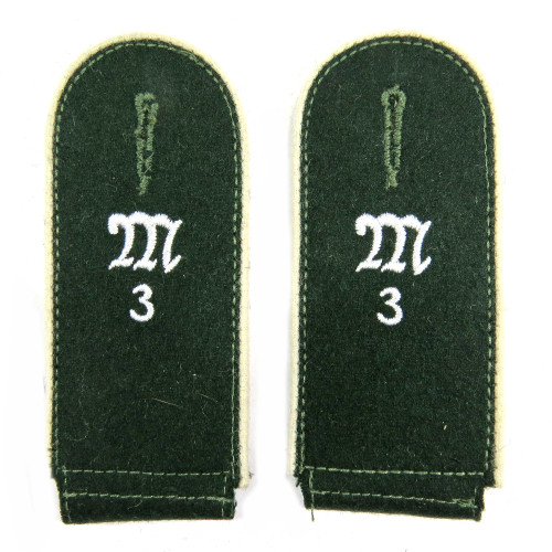 WH Machine Gun Battalion 3 Shoulder Boards