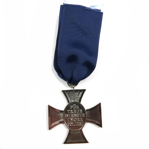 Polizei 18 Year Service Medal (No Device on Ribbon)