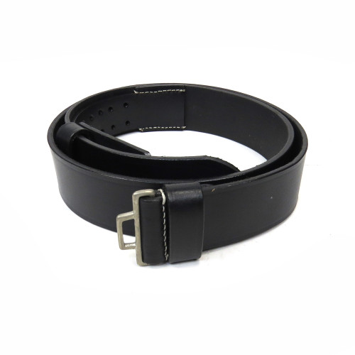 Black Leather Belt 4 cm wide - Closeout