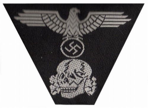 German Waffen SS BeVo Panzer Cap Trapezoid from Hessen Antique