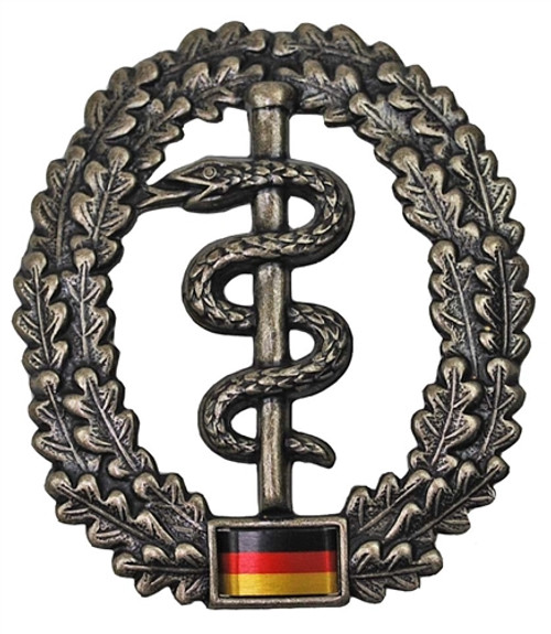 Bw Medical Sanitätstruppe Beret Badge from Hessen Antique