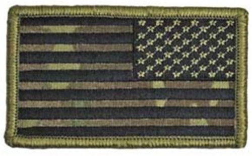 OCP U.S. Flag Patch (Black Thread - Reversed) w/ Hook Fasteners from Hessen Antique
