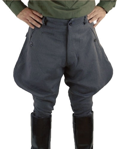 Riding Breeches in Feldgrau Wool
