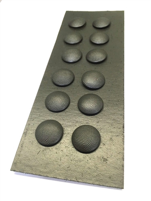 one dozen 19mm pebbled Tunic Buttons from Hessen Antique