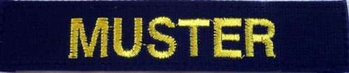 Bundesmarine Navy Name Tape from Hessen Antique