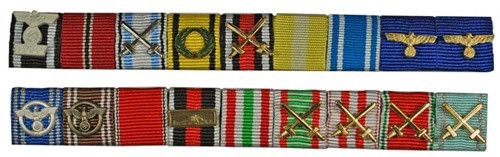 Field Marshal Erwin Rommel Ribbon Bar from Hessen Antique