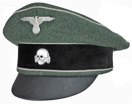 Waffen SS Infantry Officer Crusher Cap from Hessen Antique