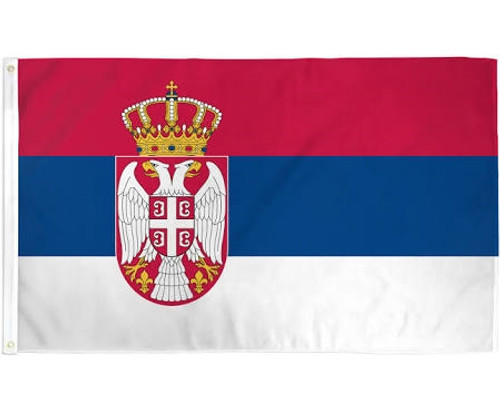 Serbian National Republic Flag from Hessen Antique