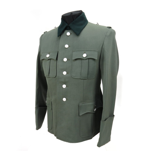 German Officer Dress Tunic in Gabardine Twill from Hessen Antique