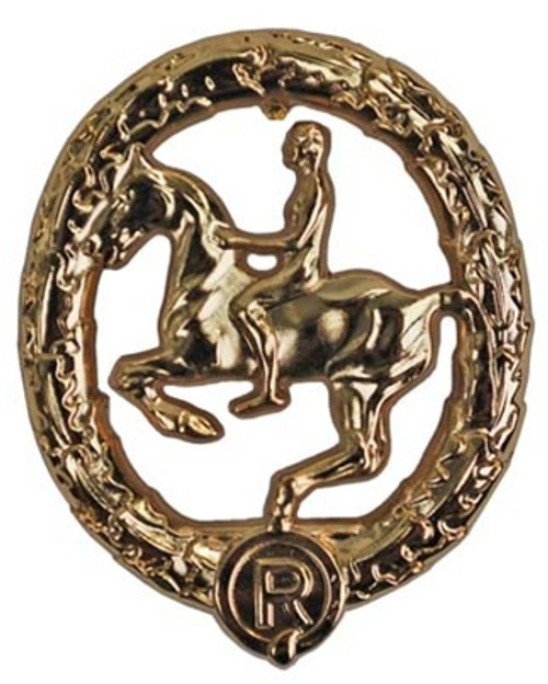 German Riders Qualification Badge Gold from Hessen Antique