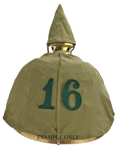 ⊞ドイツ軍＊在郷軍人会帽章/クランツ＆コカルデ（実物） Regimental Number For Pickelhaube Covers - Green