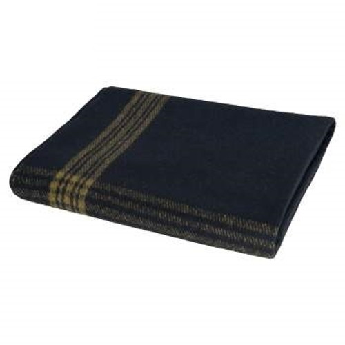 Navy Wool Blanket - New from Hessen Antique