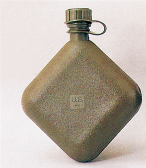 US Military 2 Quart Plastic Water Canteen, Hydration