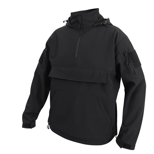 Concealed Carry Soft Shell Anorak - Black from Hessen Tactical