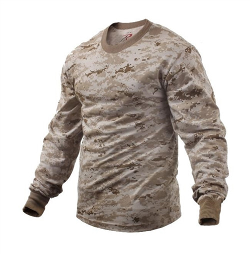 Long Sleeve Desert Digital Camo T-Shirt from Hessen Tactical