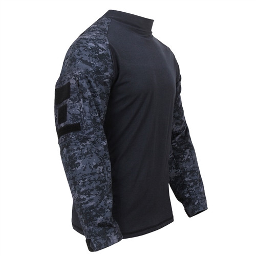 Midnight Digital Camo Combat Shirt from Hessen Tactical