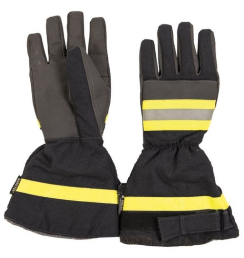 German Fireman's Dark Blue Gore-Tex Gloves from Hessen Surplus