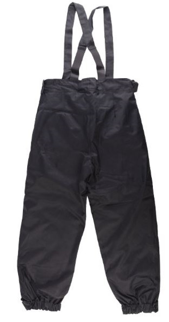 Polish Military Black Insulated Winter Pants With Suspenders from Hessen Surplus