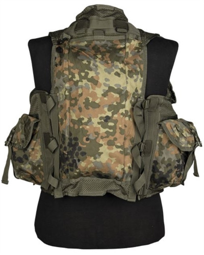 MIL-TEC 8-Pocket Tactical Vest - Olive