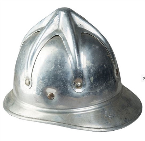 Yugoslavian Aluminum Fireman's Helmet from Hessen Antique