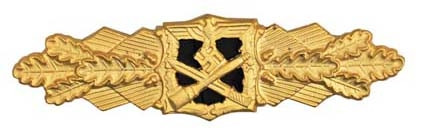 o639 91-68チャーネルグランド陪審団 Close Combat Clasp in Gold (Nahkampfspange) from Hessen Antique